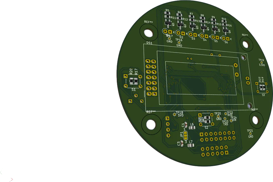 Gas detector sensor PCB