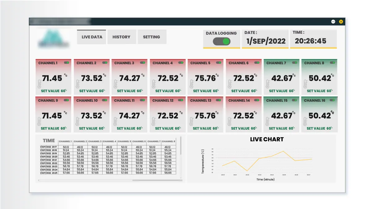 Live data logging software