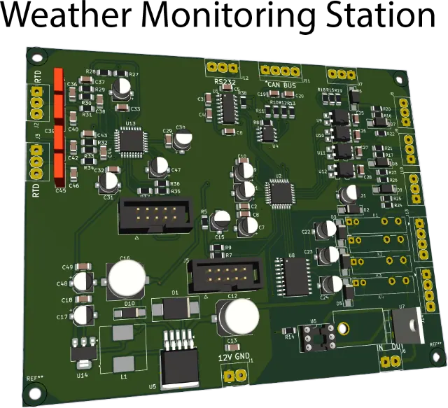Weather station PCB