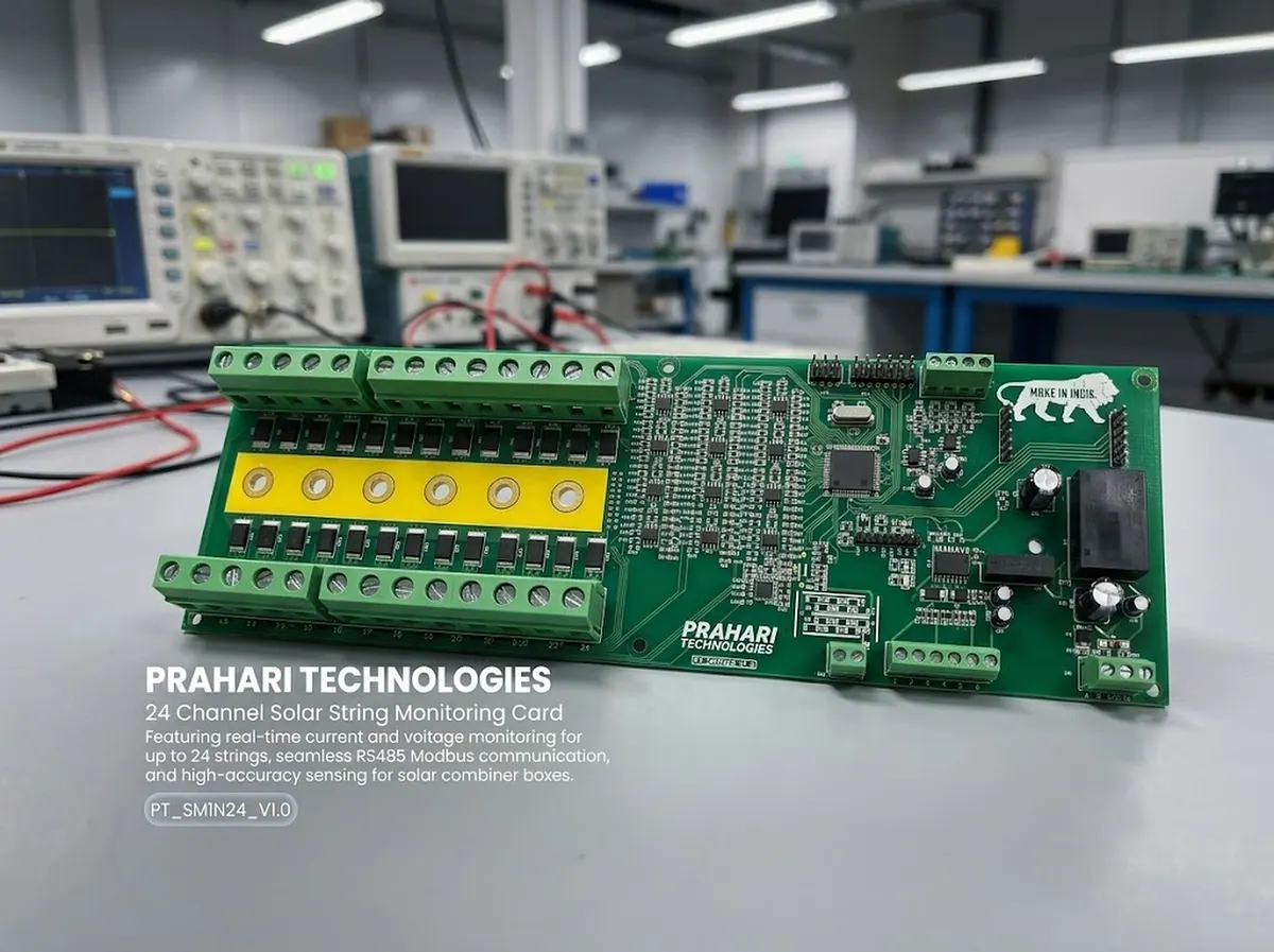 24-channel solar string monitoring card